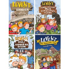 Levent Serisi 4 Kitap Set / Göbeklitepe - Troya Hazinelerinin Peşinde - Doğu Ekspresi'nde Soygun - Dünya Harikalarının Peşinde - Mustafa Orakçı (Ciltli)