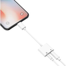 Adaman Iphone Tüm Seri Şarj Kulaklık Dönüştürücü 2in1 3.5mm Jack