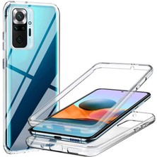 Smody Xiaomi Redmi Note 10 Pro Kılıf Ön Arka Şeffaf Silikon 360 Enjoy