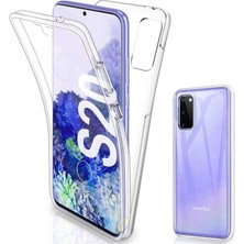 Smody Samsung Galaxy S20 Plus Kılıf Ön Arka Şeffaf Silikon 360 Enjoy