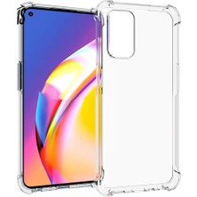 Smody Oppo A74 4g Kılıf Silikon Şefaf Köşeli Olex