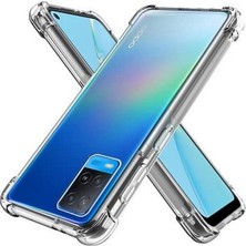 Smody Oppo A54 4g Kılıf Silikon Şefaf Köşeli Olex