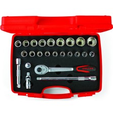 İzeltaş 1/2'' Oniki Köşe Lokma Anahtar Takımı 24 Parça