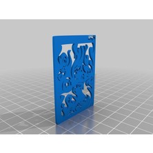 Aldım Geldi Şablon Alev Kafatası Plastik Aparat