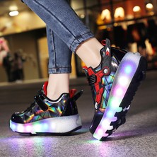 Kın Erkek Çocuk LED Işıklı Paten Ayakkabı (Yurt Dışından)
