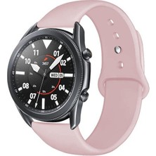 MobaxAksesuar ​​​​samsung Galaxy Watch 46MM Kordon Silikon Spor Kordon Toz Pembe
