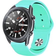 MobaxAksesuar Samsung Galaxy Watch Gear S2 Kordon Silikon Spor Kordon Turkuaz