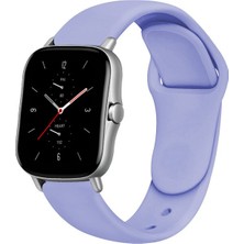 MobaxAksesuar ​​samsung Galaxy Watch Gear S3 Kordon Silikon Spor Kordon Lila