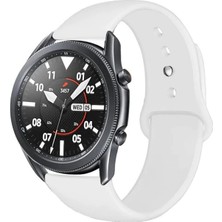 MobaxAksesuar Samsung Galaxy Watch Gear S2 Kordon Silikon Spor Kordon Beyaz