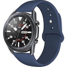MobaxAksesuar Samsung Galaxy Watch Gear S2 Kordon Silikon Spor Kordon Lacivert