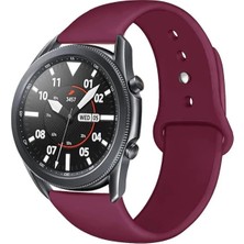 MobaxAksesuar Huawei Honor Magic Watch 2 42MM Kordon Silikon Spor Kordon Şarap Kırmızısı