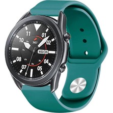 MobaxAksesuar Huawei Honor Magic Watch 2 42MM Kordon Silikon Spor Kordon Petrol Mavisi