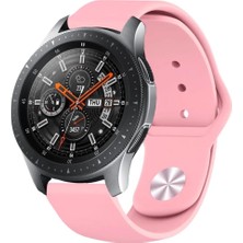 MobaxAksesuar ​​​​samsung Galaxy Watch 3 41MM Kordon Silikon Spor Kordon Pembe