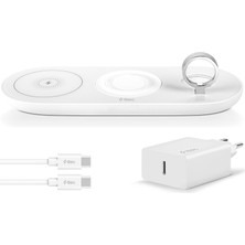 Ttec Smartcharger Air iPhone Uyumlu+Apple Watch Uyumlu+AirPods Kablosuz Hızlı Şarj Aleti ve  Pd 20W Seyahat Şarj Aleti