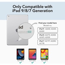 MobaxAksesuar Apple iPad 7. Nesil 10.2 Kılıf Kalem Bölmeli Şeffaf Case A2197 A2198 A2200 Açık Mavi