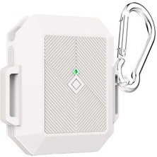 MobaxAksesuar Apple Airpods 1. / 2. Nesil ile uyumlu Kılıf Silikon Kare Tasarım Case 09