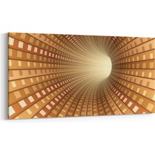 Olla 10246YD Abstract Girdap Görsel Yatay Dar Kanvas Tablo