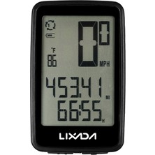 Lixada Kilometre Göstergeli LCD Ekranlı Bisiklet Bilgisayarı - Siyah (Yurt Dışından)