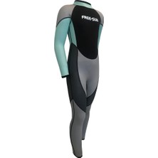 Free-Sub 3mm Çocuk Sörf Scuba Tüplü Dalış Elbisesi Wetsuit Turkuaz