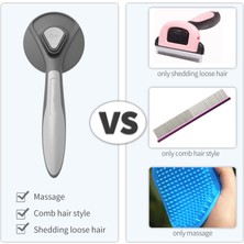Top Pet Evcil Hayvanlar Için Tüy Temizleme Fırçası - Pembe/Gri (Yurt Dışından)