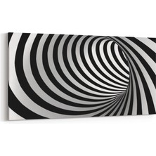 Olla 10226YD Abstract Girdap Görsel Yatay Dar Kanvas Tablo