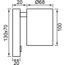 Jupiter Yatak Başı Aplik EV506 S&a