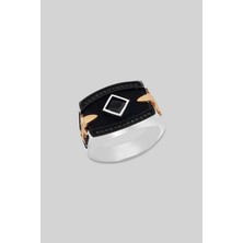 So CHIC Zambak Figürlü 18 Ayar Beyaz Altın Kaplama Gümüş Yüzük