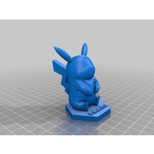 Aldım Geldi Oturan Pikachu Pokemon Dekoratif Biblo Heykel Aksesuar Hediyelik