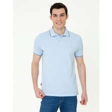 Pierre Cardin Erkek Açık Mavi Slim Fit Polo Yaka Basic Tişört 50252448-VR003