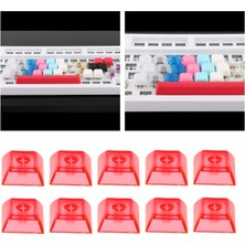 10 Parça 1u Şeffaf Keycaps Dıy Kiraz Mx Anahtarları Için Dıy Anahtar Kapaklar Set