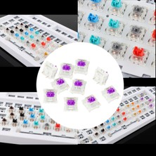 3pin Mekanik Klavye Anahtarları Rgb LED Smd Oyun Klavye Acemi Mor Için