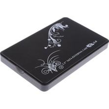 2.5 '' Usb3.0 / 2.0 Sata Sabit Sürücü / 7.5mm / 9.5mm SSD Muhafaza Koruyucu Kılıf # 2 Siyah