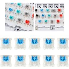 3pin Mekanik Klavye Anahtarları Rgb LED Smd Oyun Klavye Acemi Toz Geçirmez Mavi