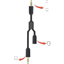 Oyun Sohbet Kordon 1 3.5mm Kadın Jack 2 M Xbox One Için Ses Dönüştürücü Hattı