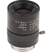 Flameer 1/3 "cs Montaj 3.5-8mm F1.4 Manuel Iris Yakınlaştırma Lensleri Için Cctv Endüstriyel Kamera