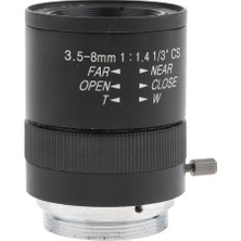 Flameer 1/3 "cs Montaj 3.5-8mm F1.4 Manuel Iris Yakınlaştırma Lensleri Için Cctv Endüstriyel Kamera