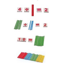 Oyuncaklar Matematik Eğitim Ahşap Oyuncaklar Yapboz Sayma Sticks | Matematik Oyuncakları (Yurt Dışından)