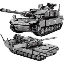 Yaratıcılık Askeri Panzer Tankı Serisi Leopar 2A7 Mainbattle Tank Modeli Yapı Taşları Ww2 (Yurt Dışından)