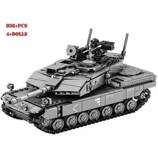 Yaratıcılık Askeri Panzer Tankı Serisi Leopar 2A7 Mainbattle Tank Modeli Yapı Taşları Ww2 (Yurt Dışından)