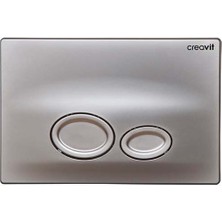 Creavit Drop Gömme Rezervuar Kapağı Mat Gri Kumanda Paneli GP2002