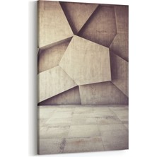Olla 10018D Abstract 3 Boyut Görsel Dikey Kanvas Tablo
