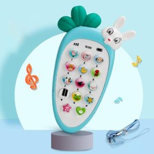 Lovoski Bebek Cep Telefonu Oyuncak Eğitici Hücre Oyuncak Müzik Yürümeye Başlayan Çocuk Hediye Mavi (Yurt Dışından)