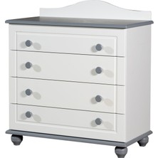 Meltem Kids Carino Gri Şifonyer