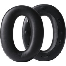 Dacare Sony MDR-1000X WH-1000XM2 Için 1 Çift Deri Yedek Kulaklık Ucu - Siyah (Yurt Dışından)