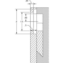 Aldım Geldi Fransız Cleat Cam Kilidi Plastik Aparat