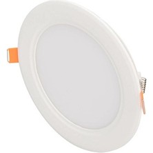 Cata 12 Watt Panel LED Armatür Sıva Altı Yuvarlak Ct 5147 Günışığı Sarı Işık 3200K Alüminyum Kasa
