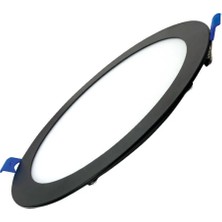 Ack Ap01-01501 15W Siyah Yuvarlak Sıva Altı Led Panel 3000K Günışığı