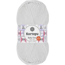 Kartopu Baby One Tüylenmeyen El Örgü Ipi Yünü Gümüş Gri K993