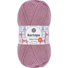 Kartopu Baby One Tüylenmeyen El Örgü Ipi Yünü Gül Kurusu K1763
