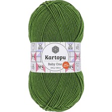 Kartopu Baby One Tüylenmeyen El Örgü Ipi Yünü Yeşil K1391